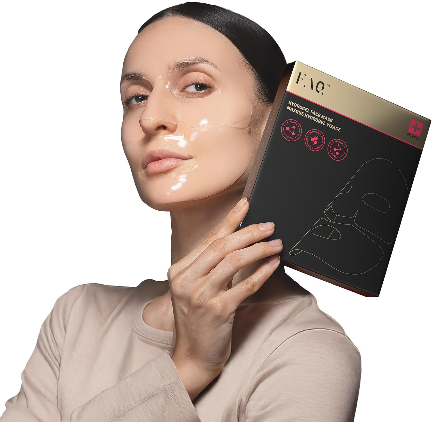 Glass Skin Kolajen Yüz Maskesi – Peptitlerle Nemlendirici ve Aydınlatıcı Cilt Bakımı – Gözenek Sıkılaştırıcı ve Leke Giderici – Yüz Bakımı ve Cam Gibi Cilt Işıltısı İçin Kolajen Maske (5 adet)