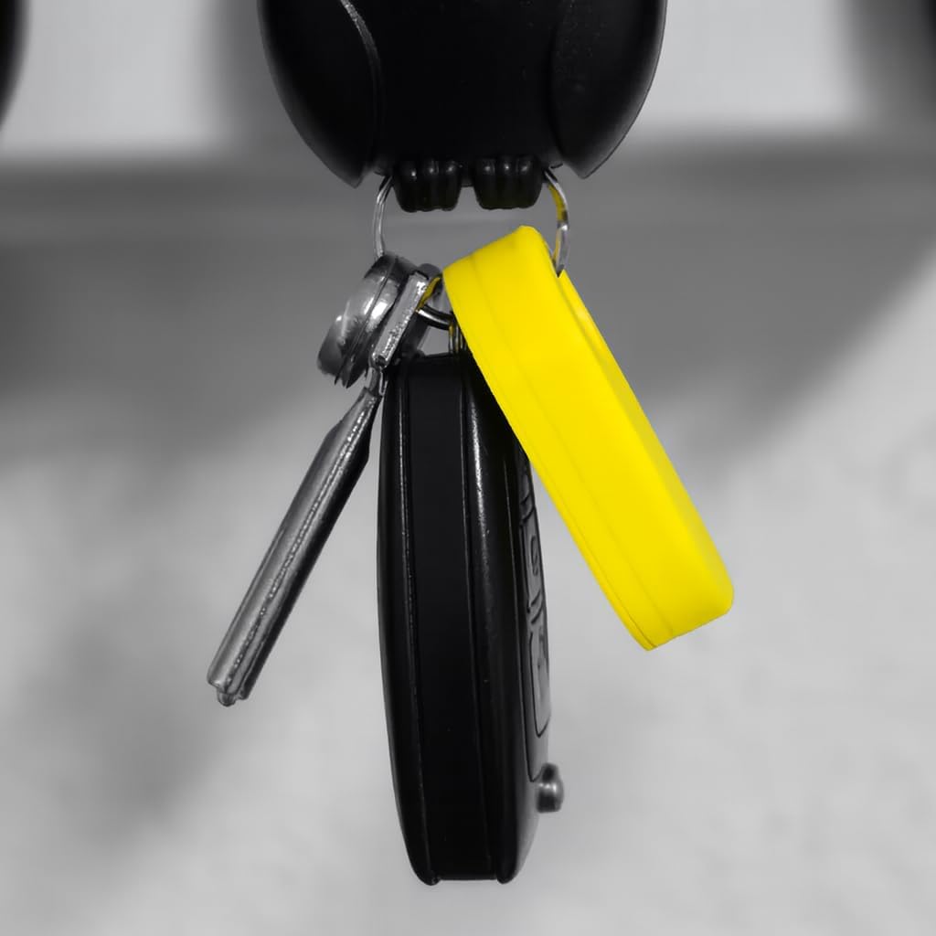 SmartTag2 ile Uyumlu Kılıf Darbelere ve Suya Dayanıklı Smart Tag 2 Plastik Koruyucu (Sarı)