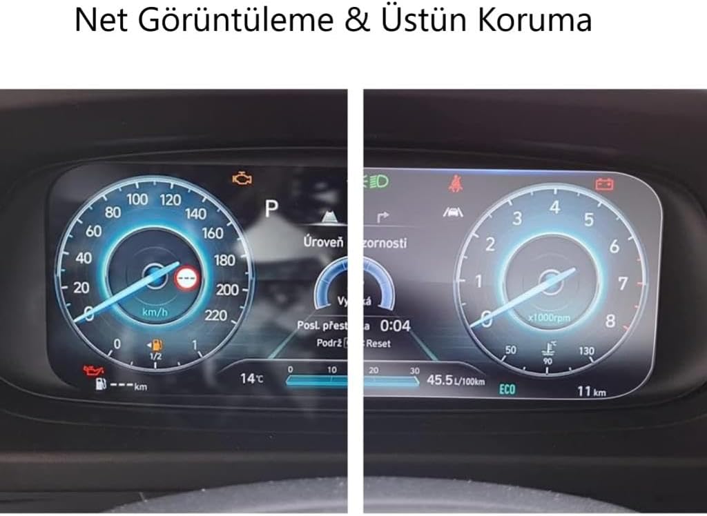 Hyundai I20 10.25 İnç İle Uyumlu Ekran Koruyucu Dijital Gösterge Nano