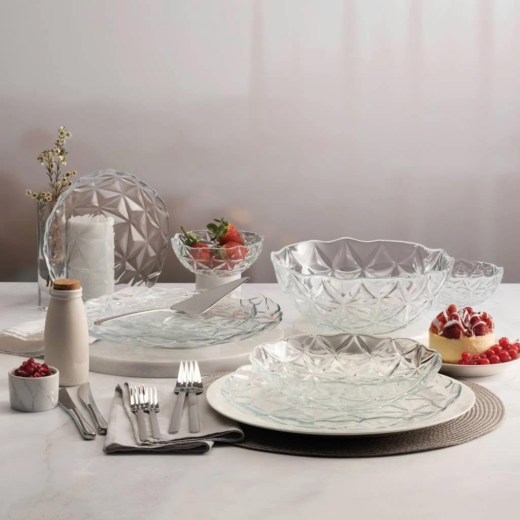 Paşabahçe ESTRELLA ÇUKUR TABAK 220 MM T 6'LI HEDİYELİK KUTU