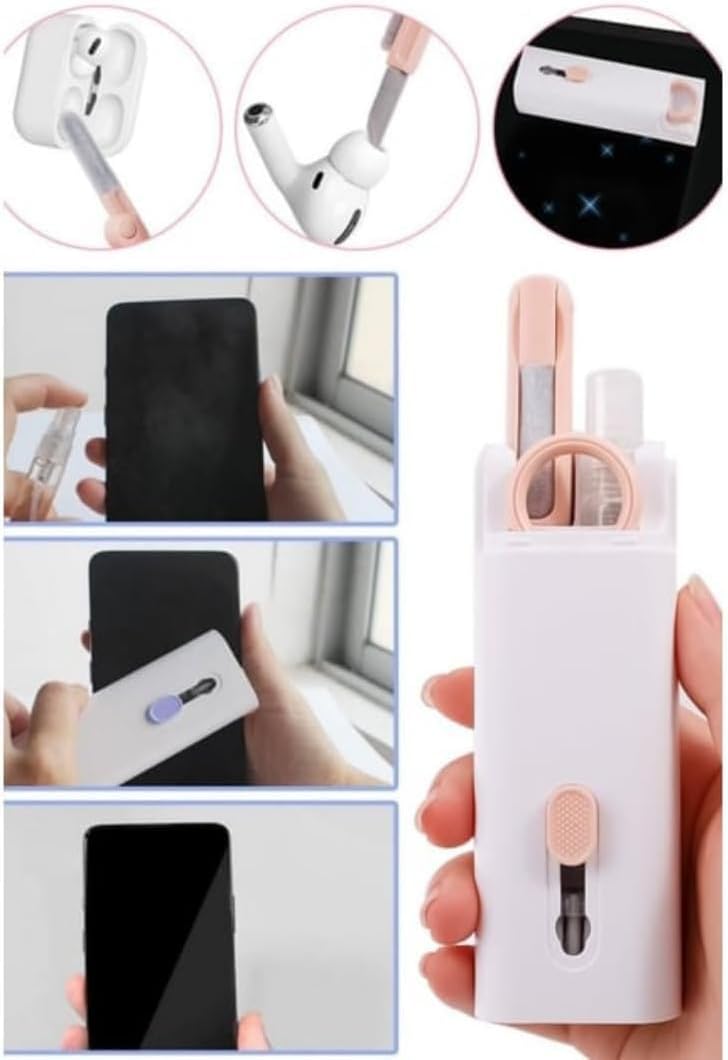 Caselka 7'si 1 arada Elektronik Temizleme Kiti, Klavye Temizleyici, Dizüstü Bilgisayar Temizleme Kiti Monitör, Cep Telefonu, Bluetooth, Kulaklık, Lego,...