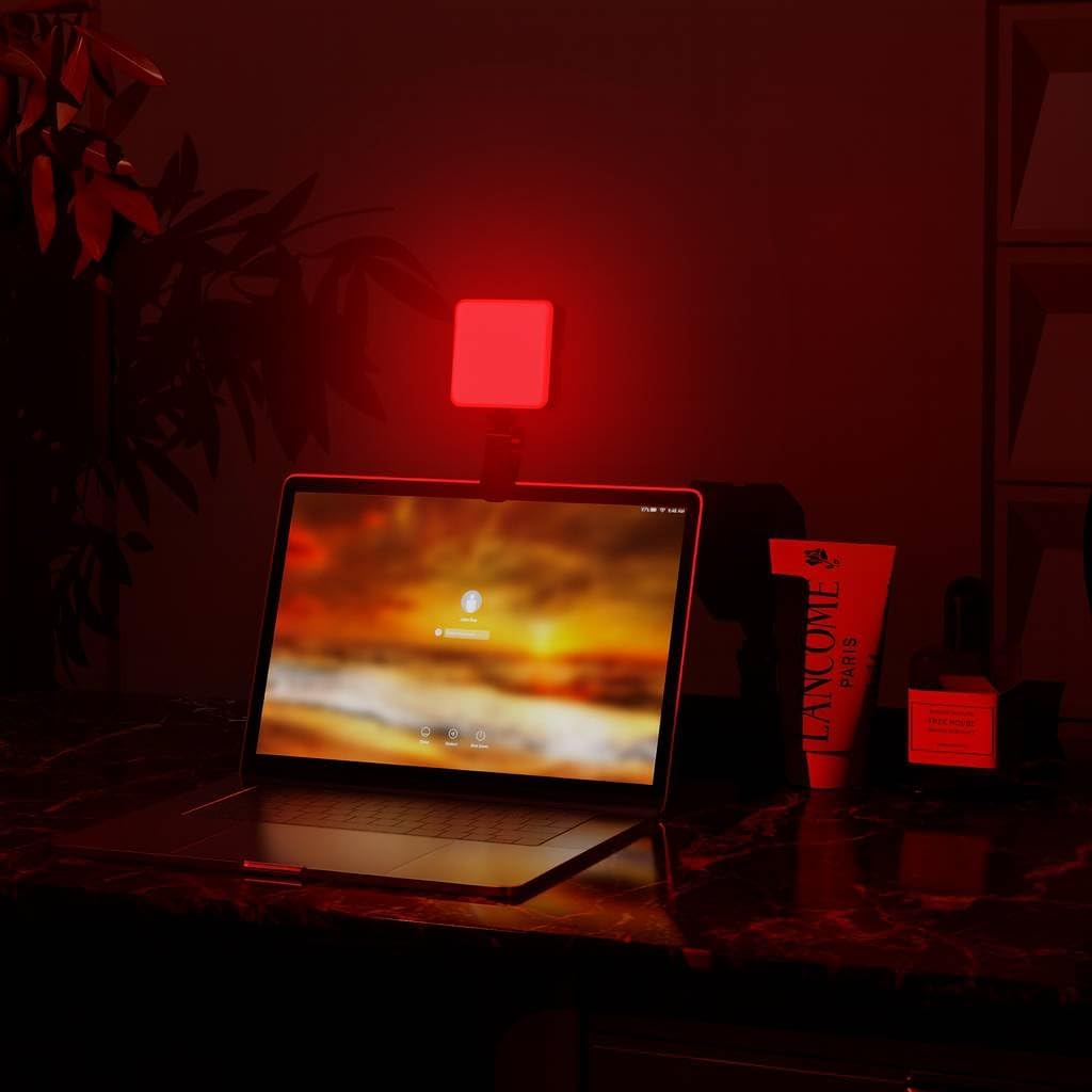 RGB İkili Set Dolgu Işık Canlı Yayın Için Mini Yüksek Parlaklık Dolgu Işığı Selfie Işık Paneli, Kıskaçlı Telefon ve Notebook Tutucu, YouTuber Yayıncı Işığı AY-83 (AY-83RGB - Işık)