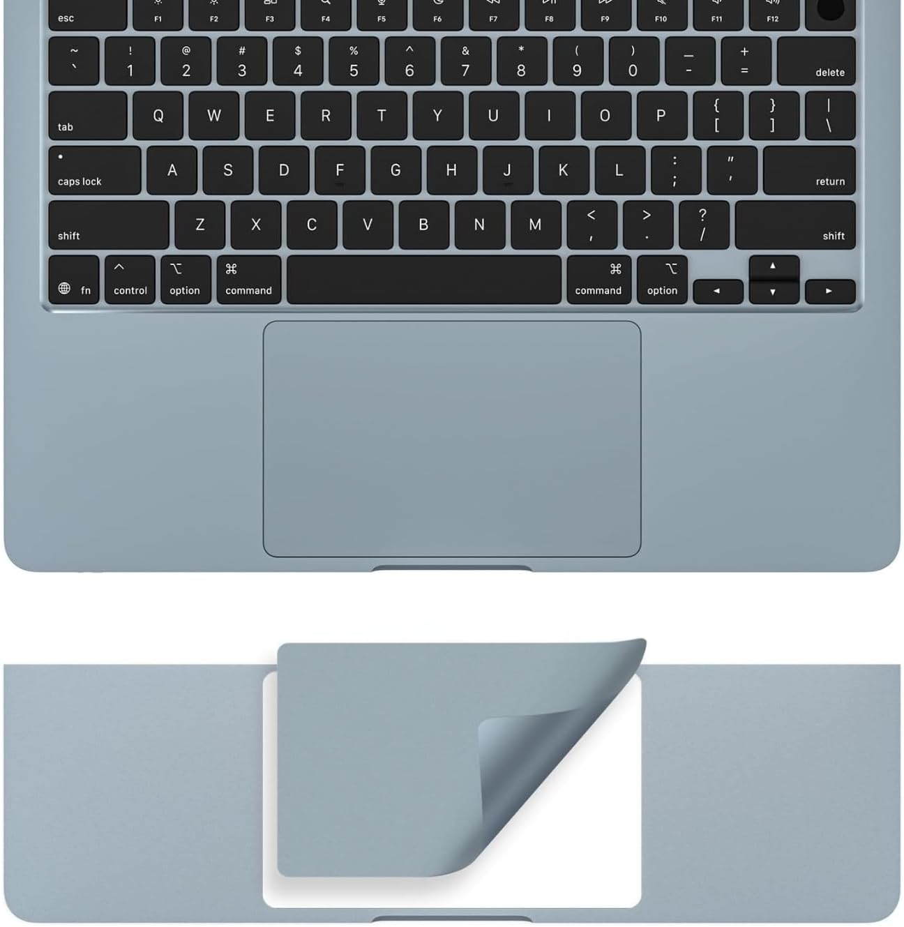 MacBook Air 13.6 İnç Trackpad Koruyucu ve Palm Koruyucu A2681 A3113 A3240 A3449 Uyumlu M2 M3 M4 M5 Avuç İçi Koruma Seti Gök Mavisi
