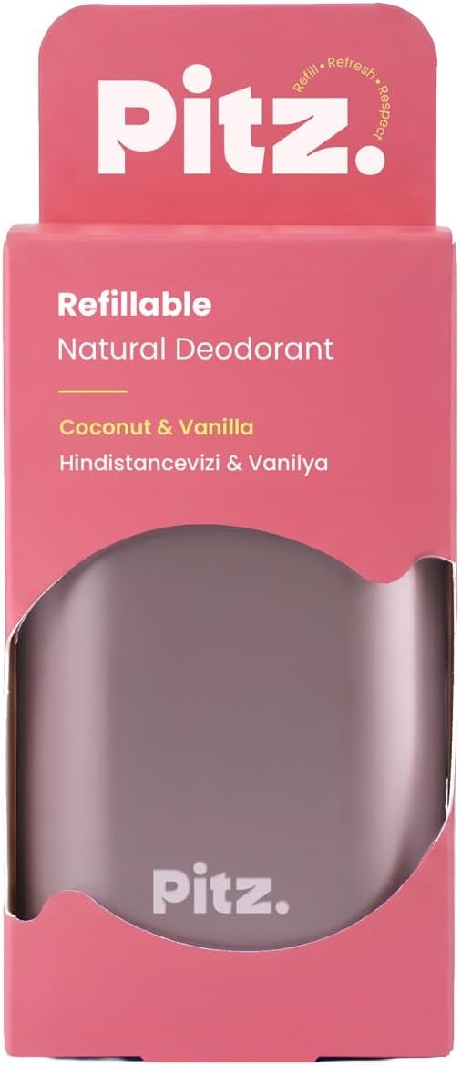 Pitz Yeniden Doldurulabilir Doğal Stick Deodorant Coconut & Vanilla (Hindistancevizi & Vanilya)