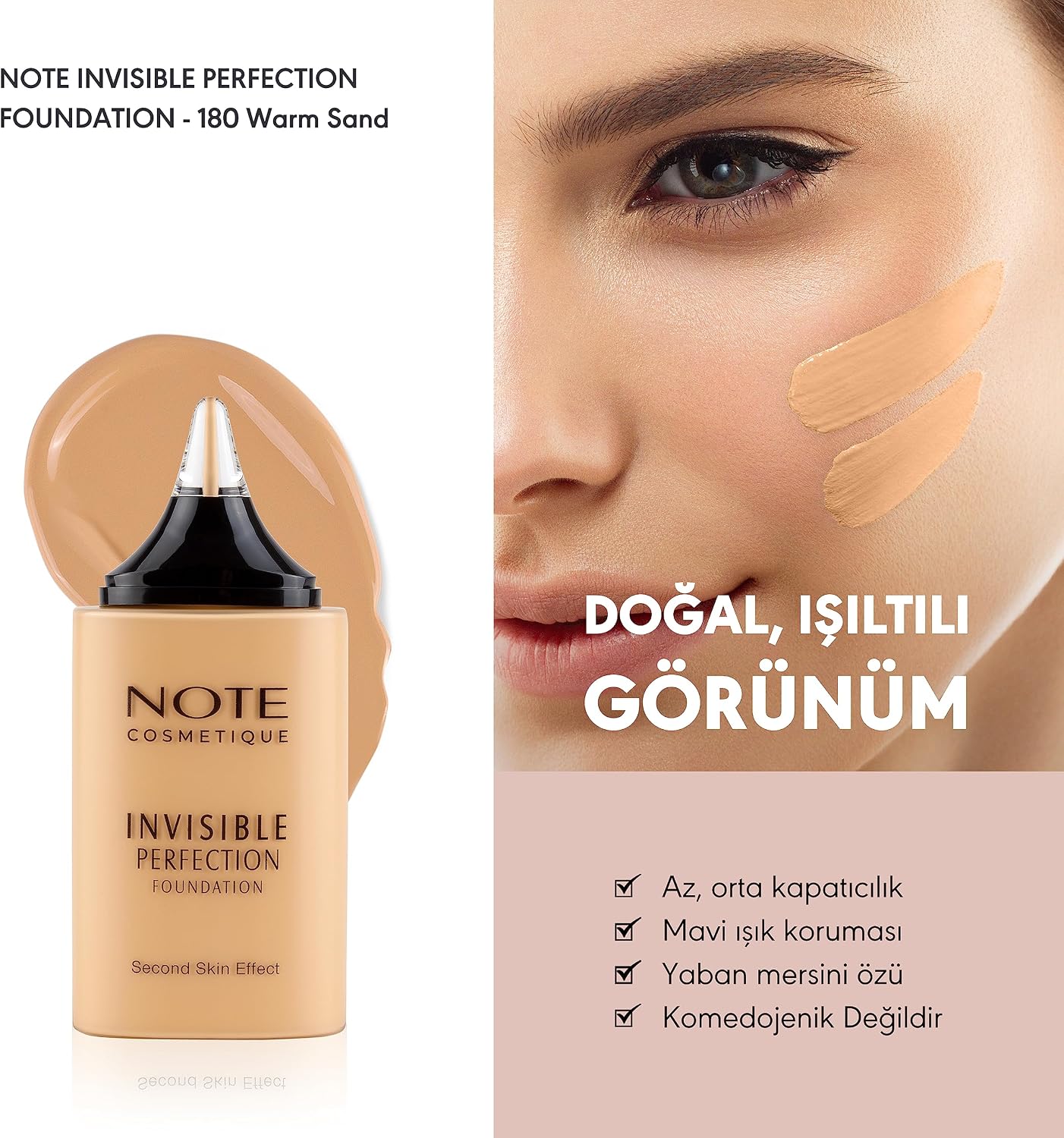 Cosmetics Invisible Perfection 180 Warm Sand Fondöten