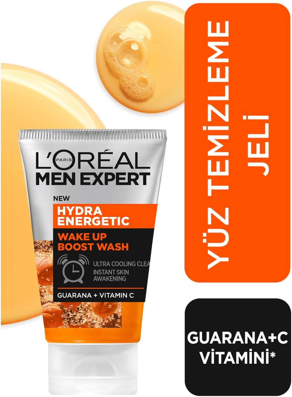 Men Expert Hydra Energetic Wake Up Boost Yüz Temizleme Jeli 100 ml