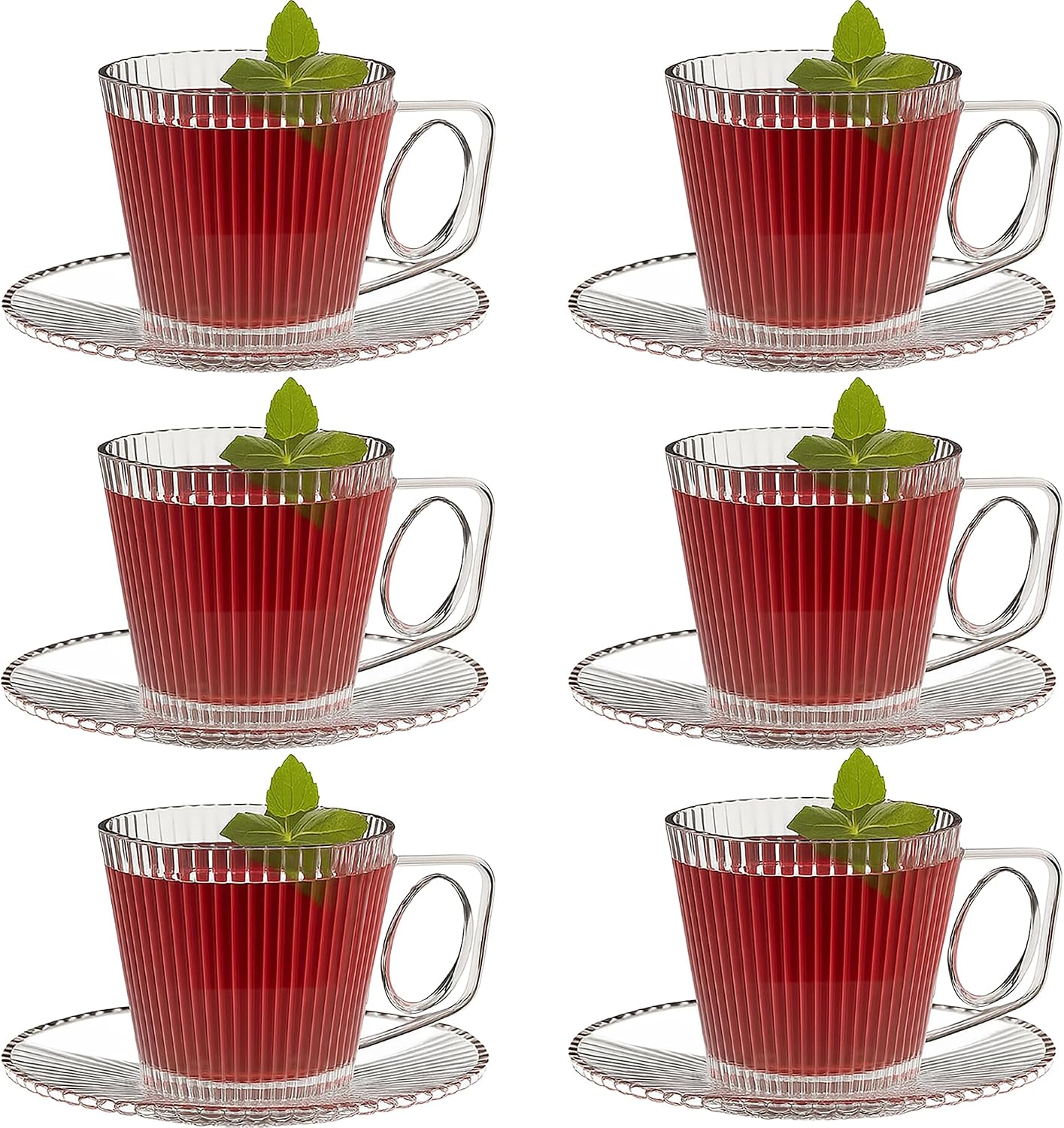 220 ml Çay Fincanı ve Tabağı Seti 6'lı