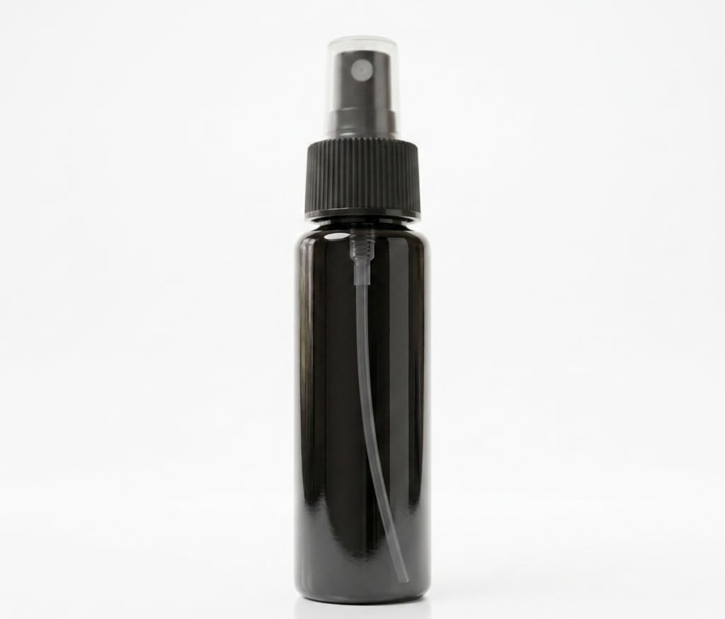 60 ml Siyah Boş Sprey Şişesi - İnce Sis Püskürtücü, Siyah Şık Tasarım, Kolonya, Dezenfektan ve Kozmetik için Taşınabilir Seyahat Boyu Fısfıs Şişe 10 Adet