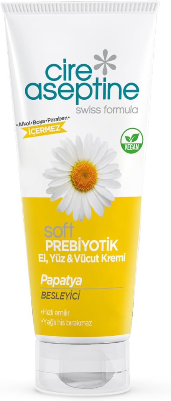 CİRE ASEPTİNE Soft Prebiyotik Papatya El, Yüz ve Vücut Kremi 75 ml