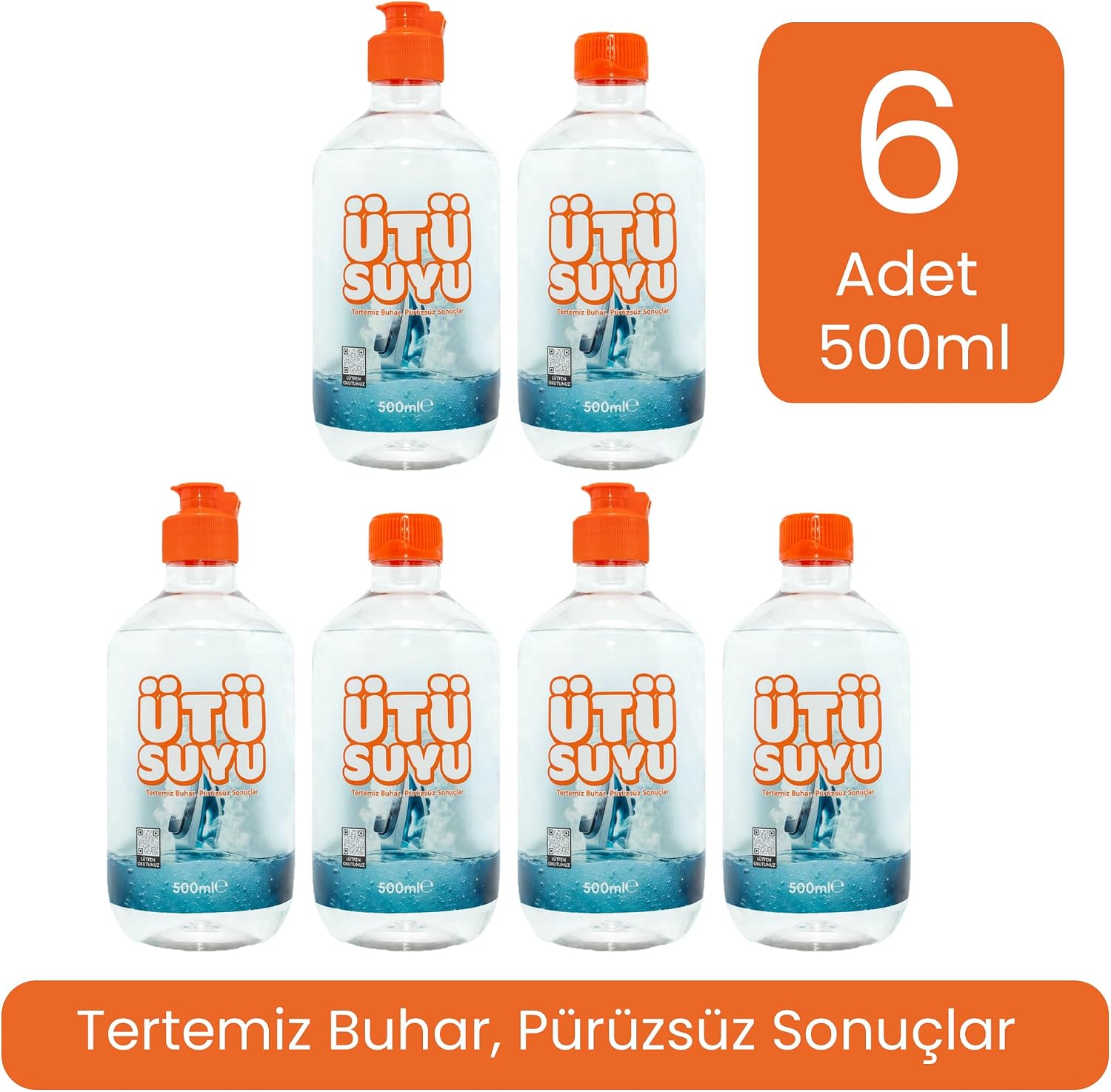 Distile Edilmiş Saf 6 Adet 500 ml