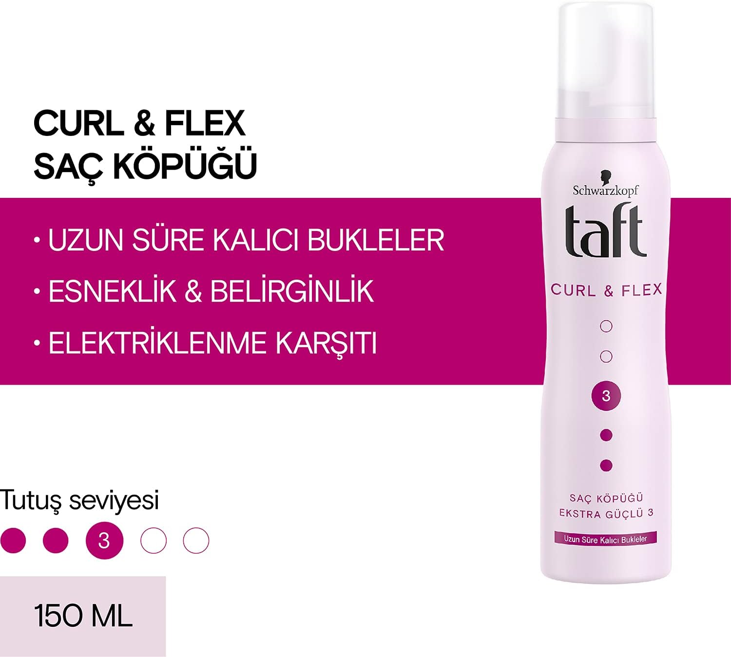 Curl & Flex Saç Köpüğü 150 ml