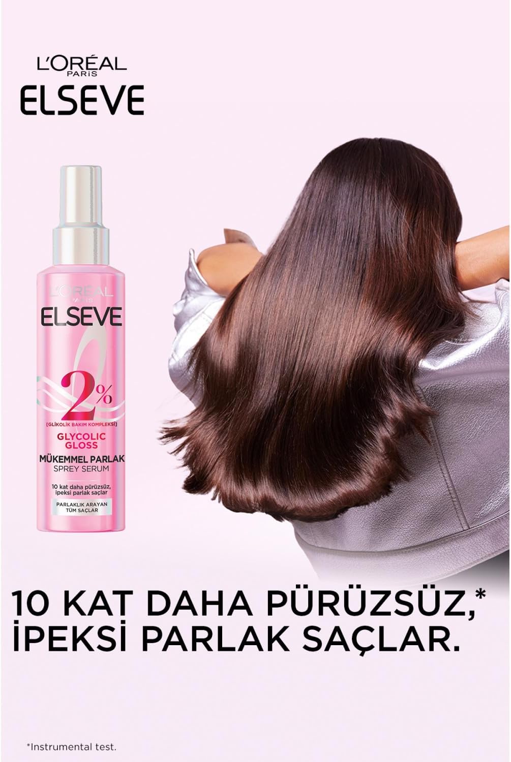 L'Oréal Paris Elseve Glycolic Gloss Mükemmel Parlaklık Veren Saç Bakım Sprey Serumu 150ml