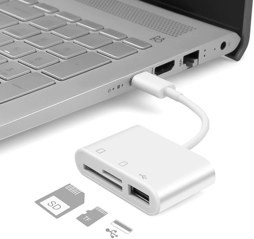 5232 Usb Type C To Sd Microsd Tf Kart Okuyucu Usb 3in1 Çevirici Dönüştürücü Adaptör