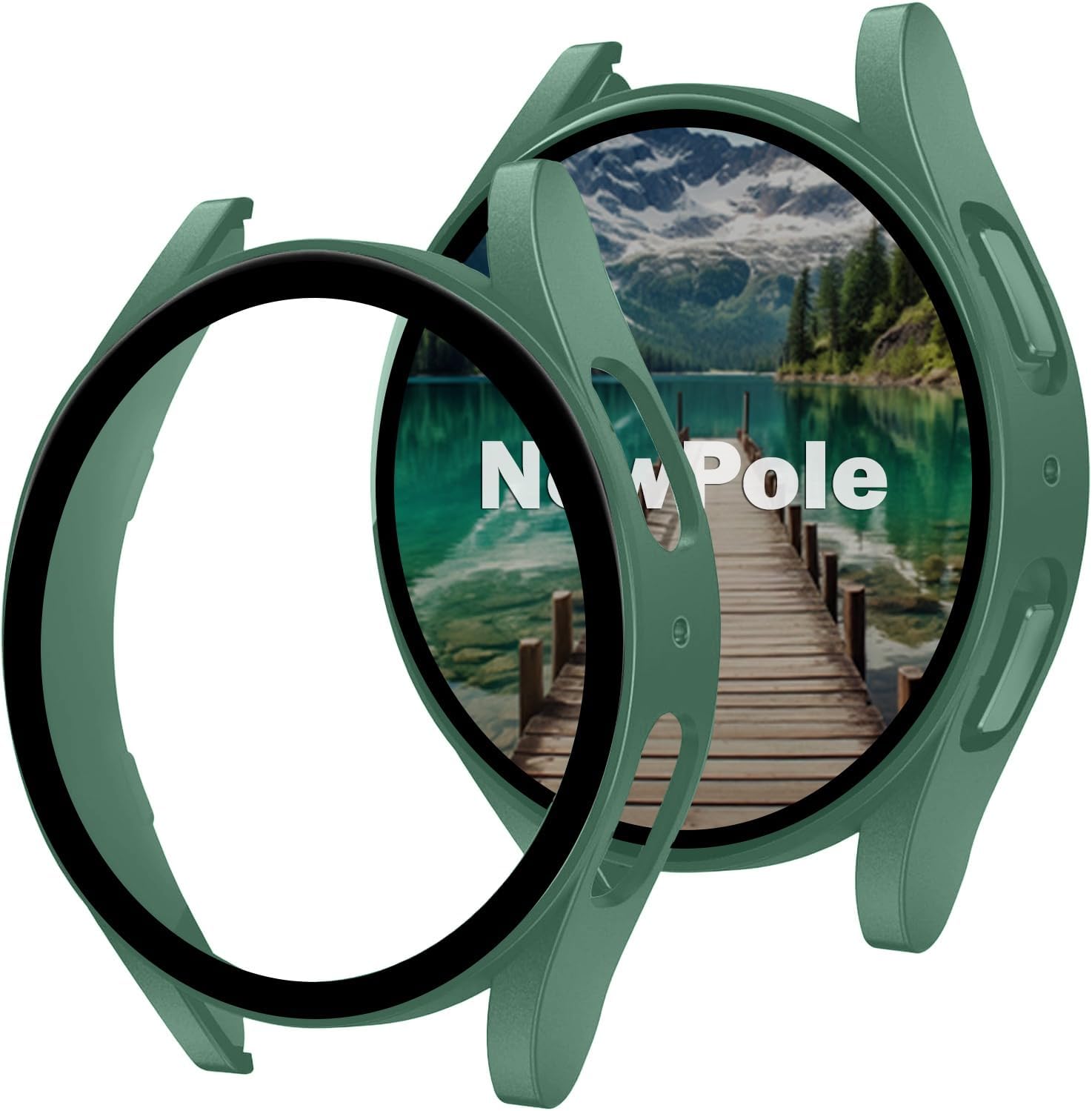 Galaxy Watch 7 40MM için Watch Ekran Koruyucu Tam Kaplayan Watch Kasa Koruyucu Kılıf Yüksek Hassasiyetli Kılıf Samsung Watch 7 40MM ile Uyumludur (Yeşil)