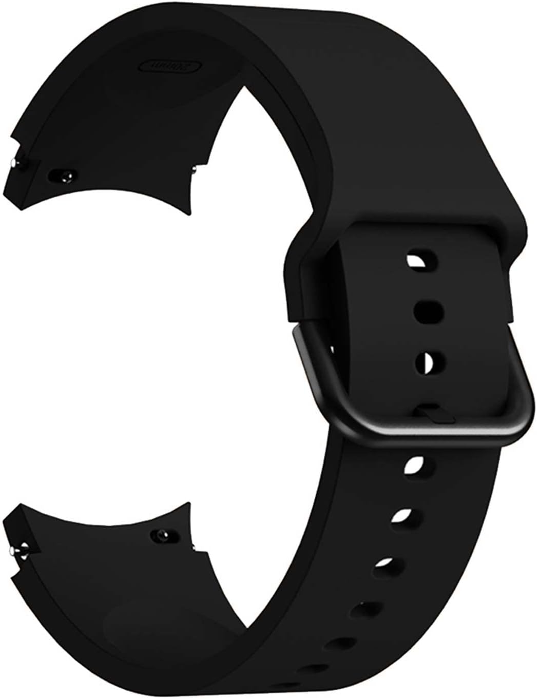 Samsung Galaxy Watch FE için Kordon Solid Silicone Band Siyah [Galaxy Watch FE ile Uyumlu Kordon - Siyah]