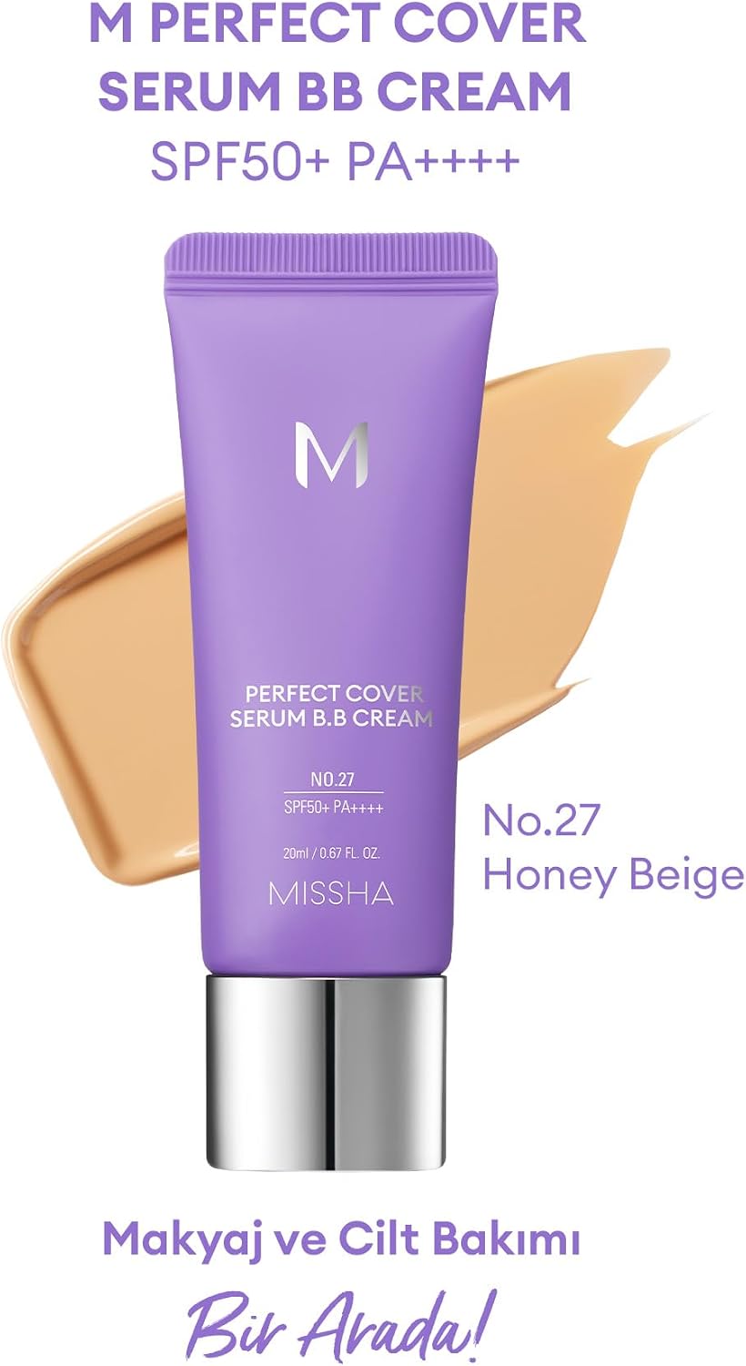 Yaşlanma Karşıtı Bakım ve Aydınlık Görünüm Sunan M Perfect Cover Serum BB Cream (No:27)