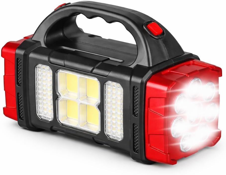 Solar LED Kamp Feneri, , 8 LED Ultra Parlak Taşınabilir Kamp Lambası, , Kamp, Balıkçılık, Acil Durum ve Outdoor Kullanım İçin, Kırmızı,Gold karışık (Asorti) renk