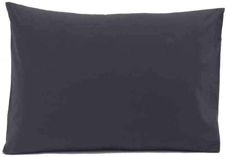 %100 Pamuk Ranforce Antrasit Yastık Kılıfı 50x70 cm (2 Adet)