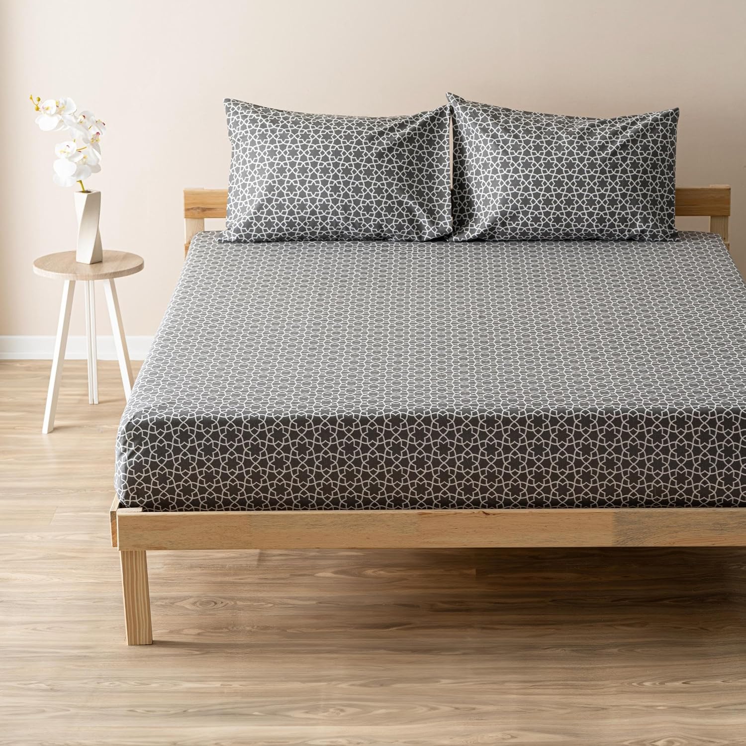 Mix & Match | Blanj |%100 Pamuklu Tek Kişilik Çarşaf Seti Antrasit