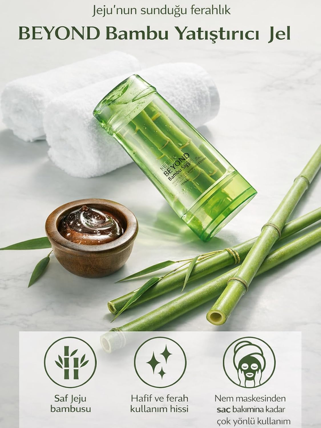 PASSION & BEYOND Jeju Bamboo Soothing Gel Bambu Özlü Nemlendirici Yatıştırıcı Duş Jeli 270 ml