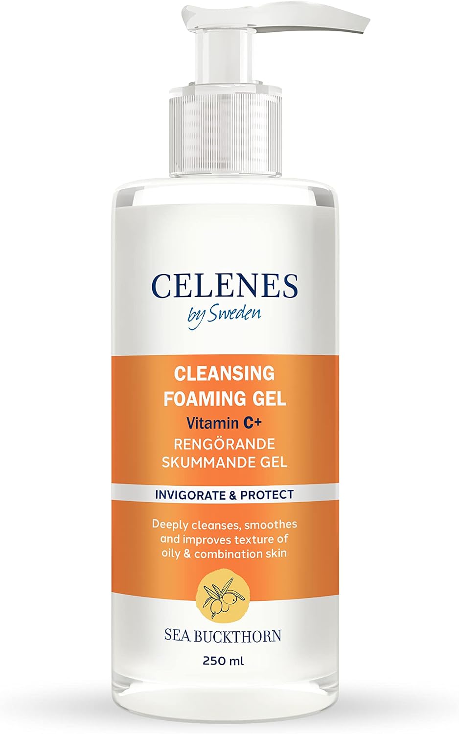 Sea Buckthorn Yüz Yıkama Jeli Yağlı ve Karma Ciltler için 250 ml