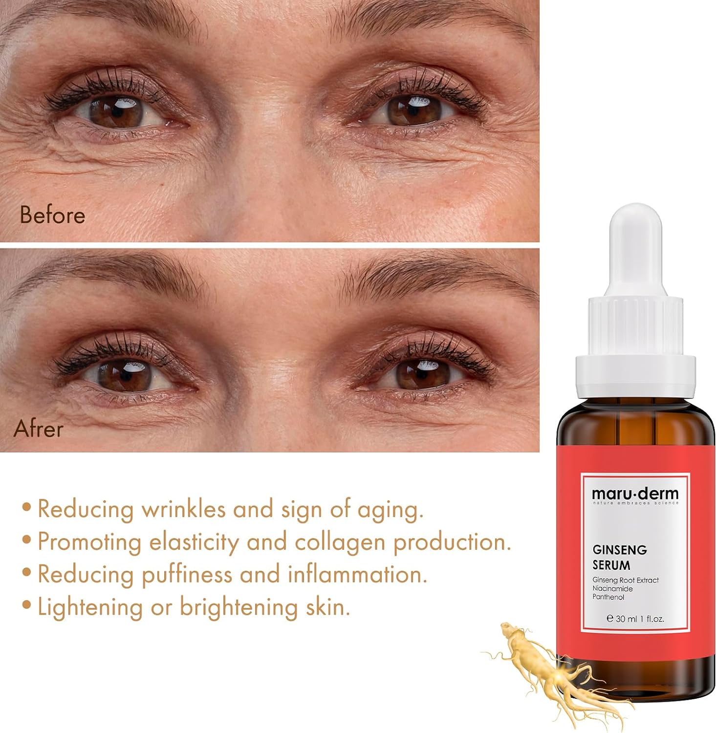 Ginseng Cilt Yenileyici Serum 30 ml