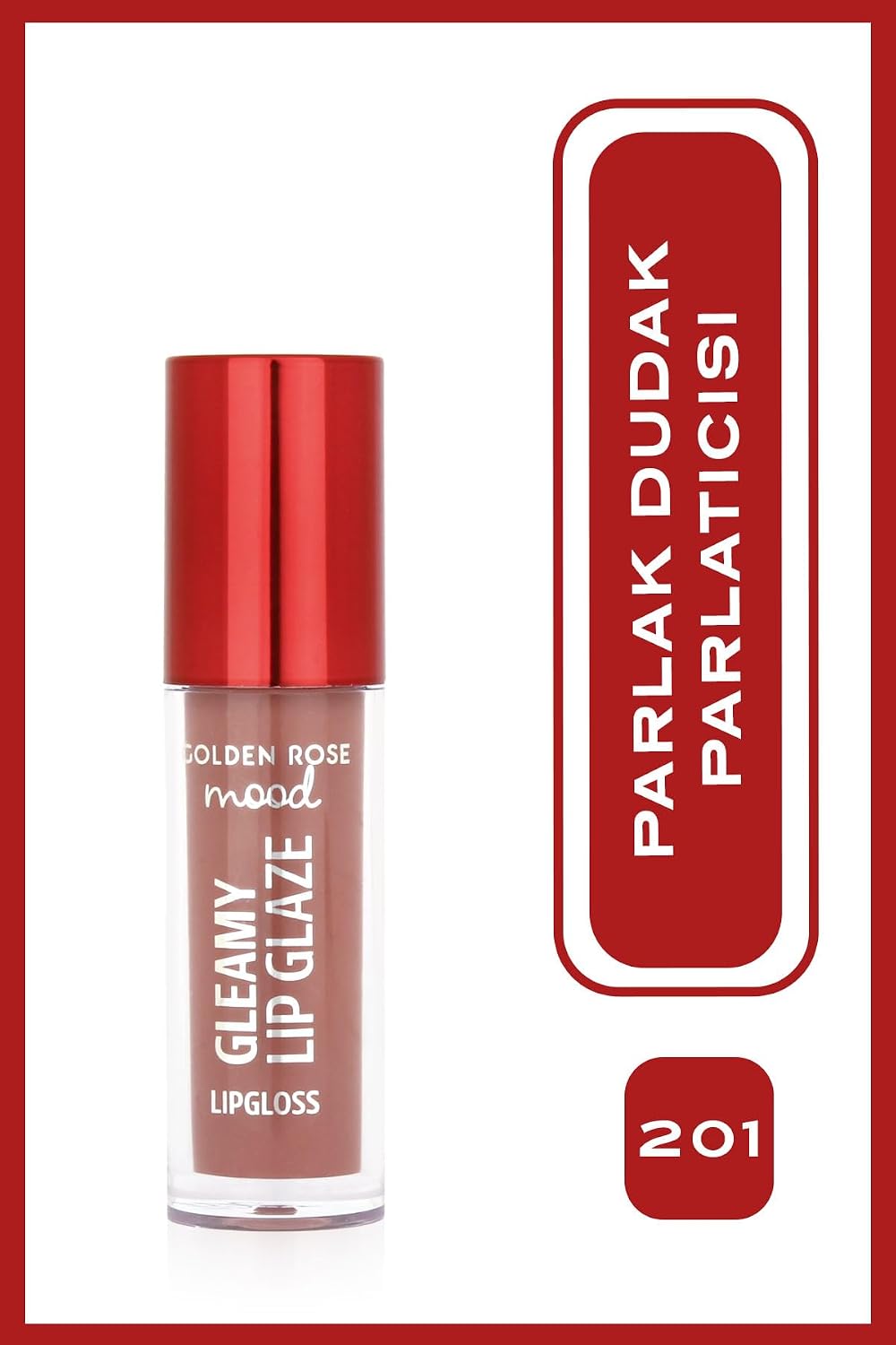 Mood Gleamy Lip Glaze Lipgloss No:201 Nude Kiss - Renkli Dudak Parlatıcısı