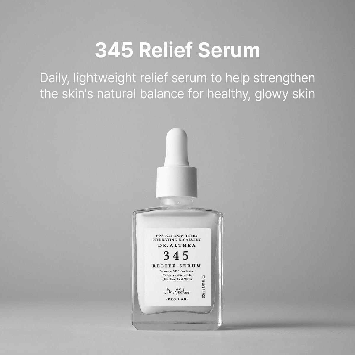 Dr. Althea 345 Relief Serum | Çay Ağacı Suyu Niasinamid Pantenol PDRN İçeren Yatıştırıcı ve Bariyer Güçlendirici Serum 30 ml