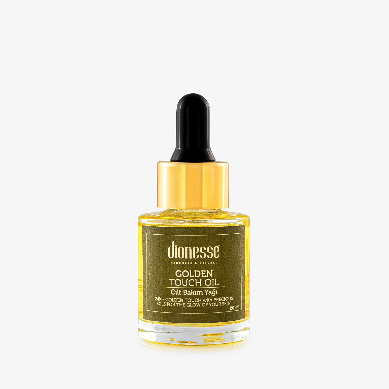 Koruyucu ve Onarıcı Etkili Altın Cilt Bakım Yağı 20 ml - 1 Ayda 5 Yaş Gençleşme, 24 Ayar Altın, Yaşlanma Karşıtı