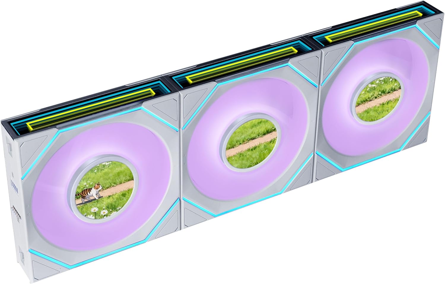UNI FAN Reverse SL INF LCD FLEX 3x120mm Beyaz Kasa Fanı (G9F.12RSLIND1F3W.00)