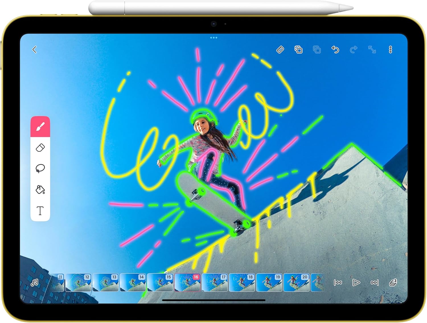 Pencil (USB-C): Not Almak, Çizim Yapmak ve Belge İmzalamak İçin Mükemmel Piksel Hassasiyeti, Eğime Duyarlılık ve Sektör Lideri Düşük Gecikme Süresi. Manyetik Olarak Yapışıyor,USB-C ile Eşleşiyor