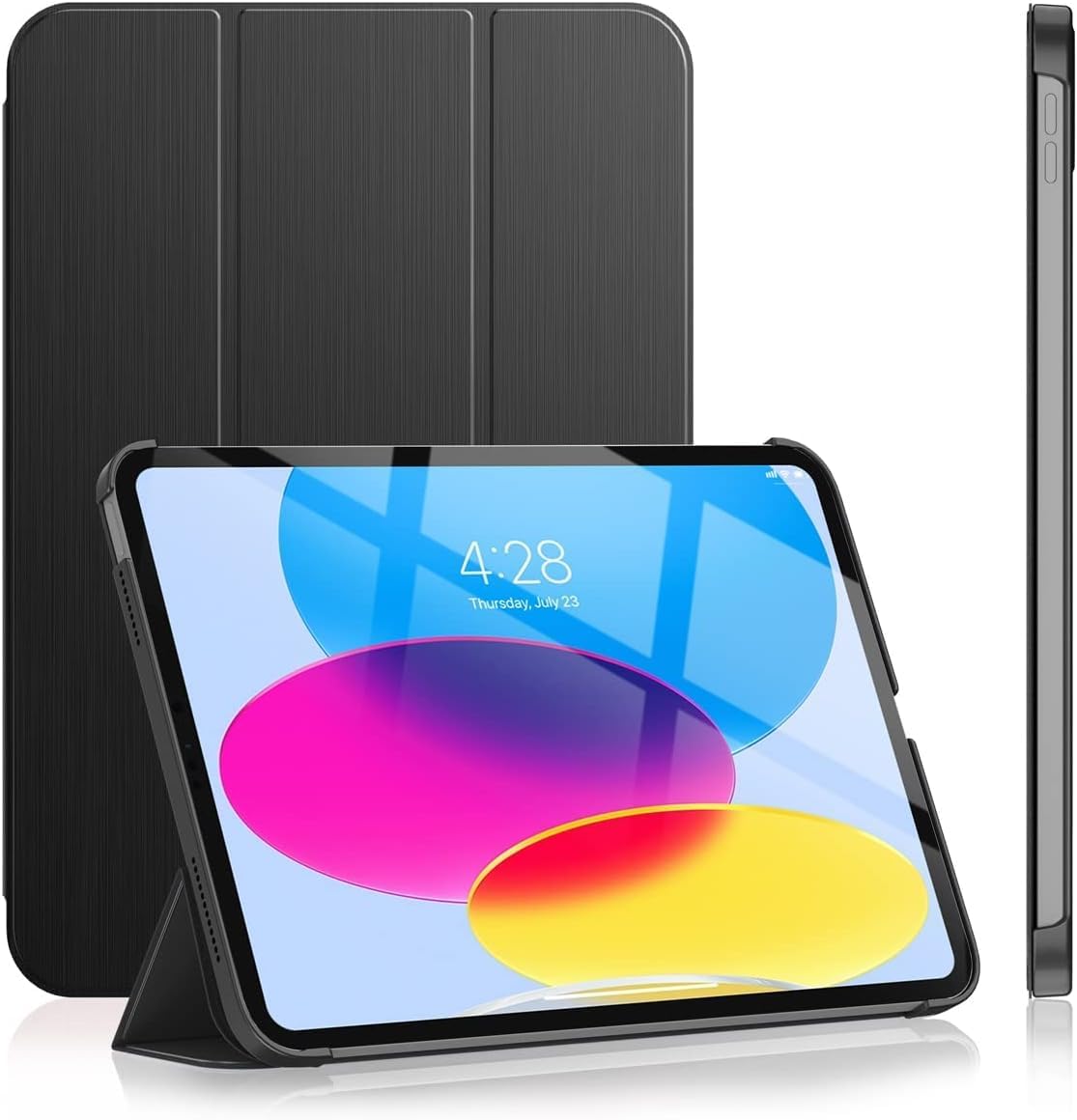 iPad 11.Nesil A16 11inç/10.Nesil Uyumlu 10,9 İnç Kılıf - Uyku Modlu ve Darbeye Dayanıklı Kaplama (Mat Siyah, iPad 11.Nesil A16 11inç/10.Nesil 10.9 inç)
