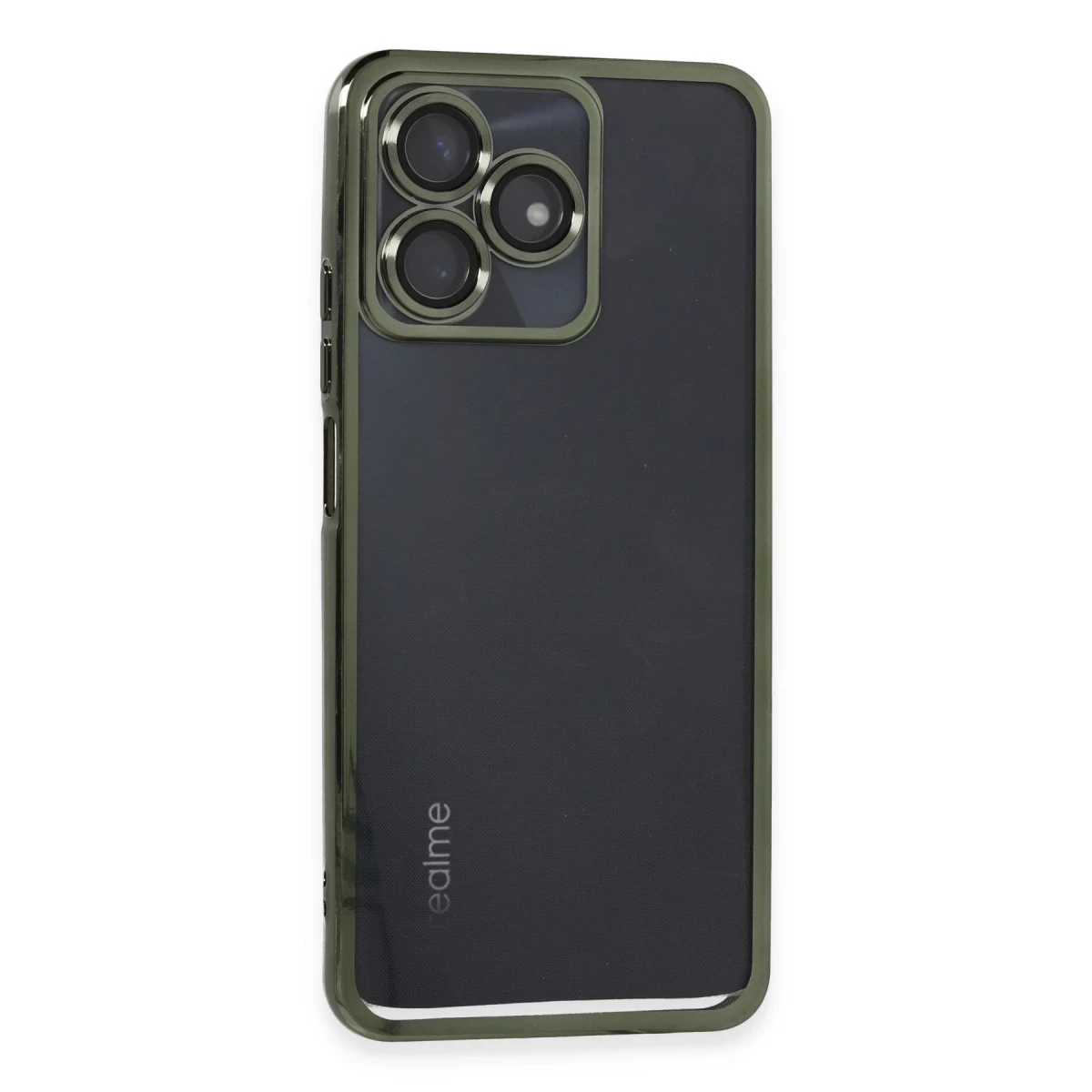 Realme C53 Kılıf Razer Lensli Silikon - Yeşil