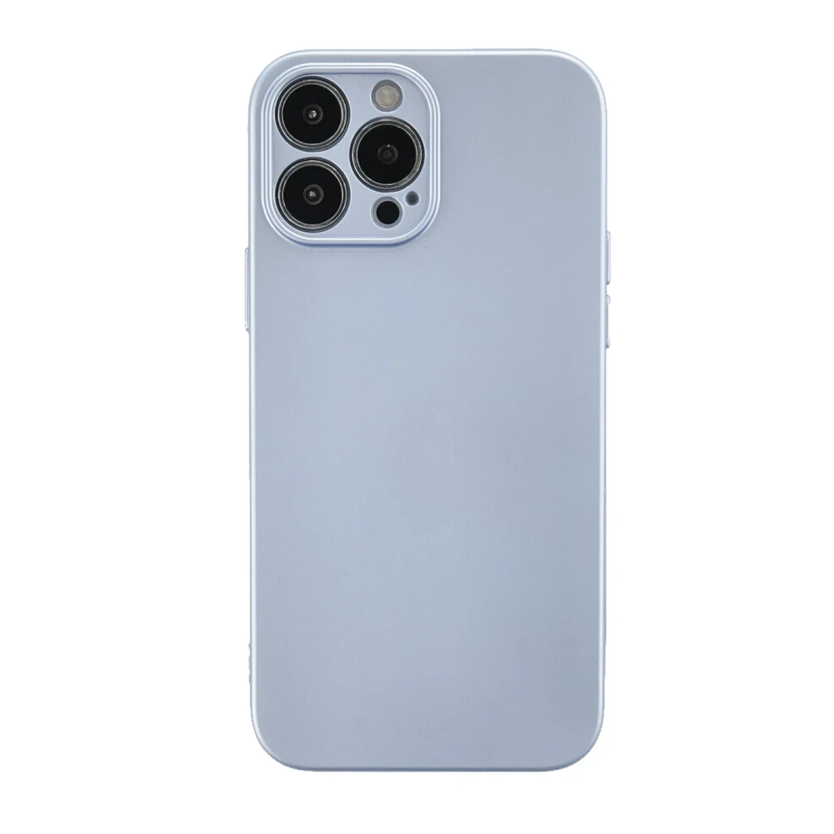 Apple iPhone 13 Pro Max Kılıf Nano içi Kadife Silikon - Sky Blue