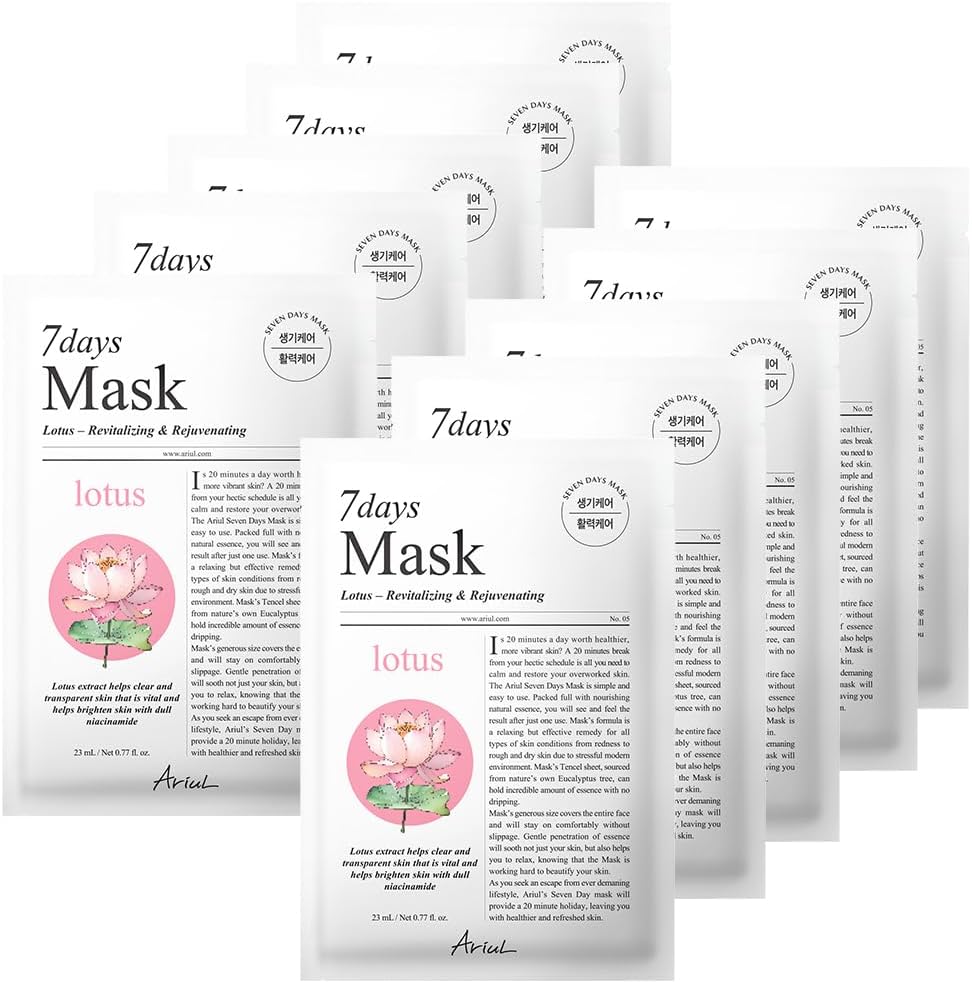 7 days Mask Lotus N - Canlandırıcı & Cilt Tonu Aydınlatıcı Vegan Maske