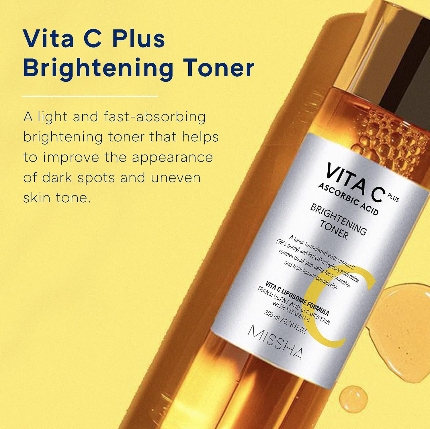 Leke Karşıtı C Vitamini İçerikli Aydınlatıcı Tonik 200ml Vita C Plus Brightening Toner