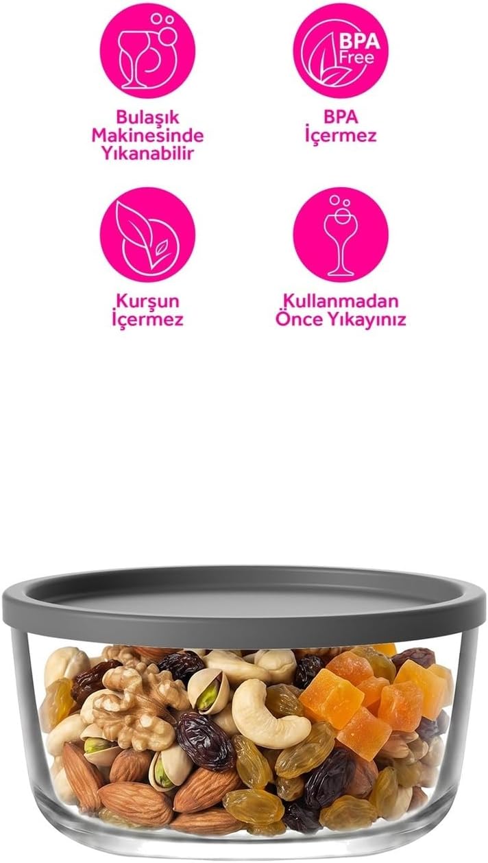Round Tekli Saklama Kabı