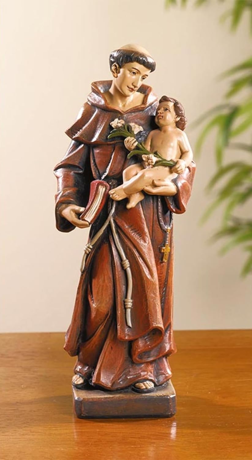 Saint Anthony Reçine 20,32 cm H - Hristiyan Markalar Katolik