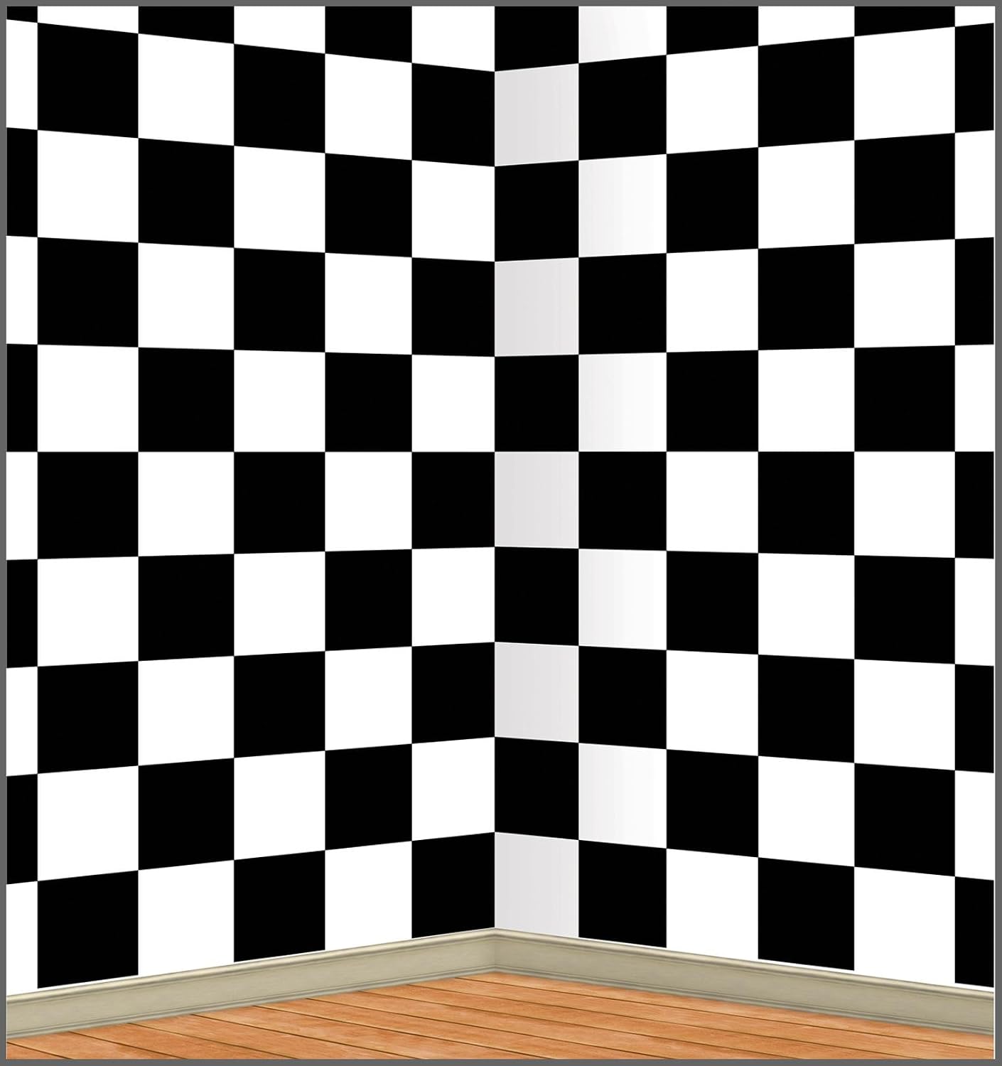Damalı Parti Arka Planı 4 Feet x 30 Feet