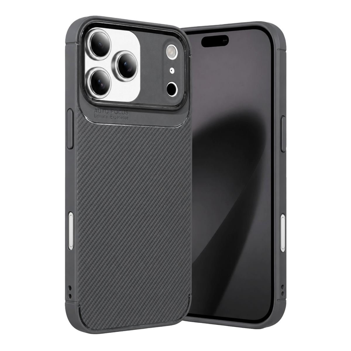 Apple iPhone 17 Pro Auto Focus Karbon Kapak - Gri
