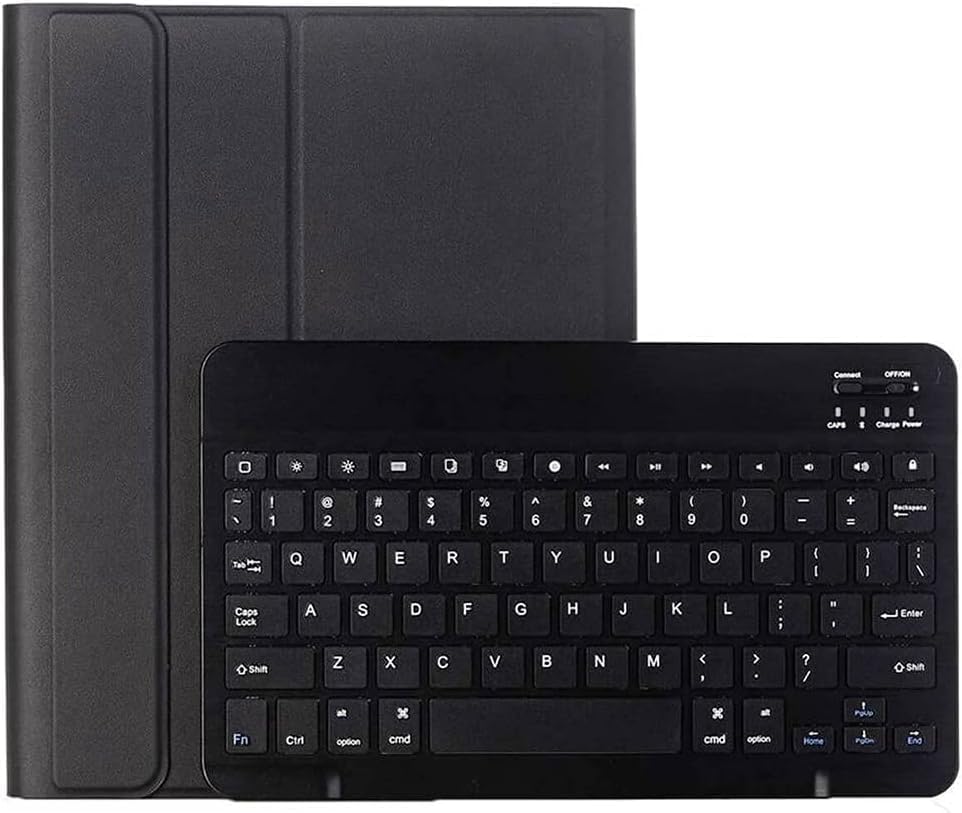 Galaxy Tab S7 SM-T870 Standlı Mıknatıslı Bluetooth Klavyeli Clever Cover Kılıf Siyah