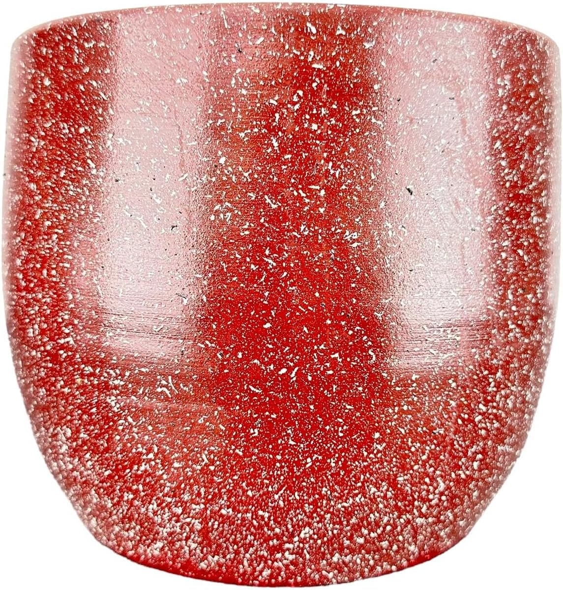 Bitki Tasarımı Ev Dekorasyon Aksesuar Bordo Granit Toprak Saksı Saksılık Salon Çiçeklik - 19 CM