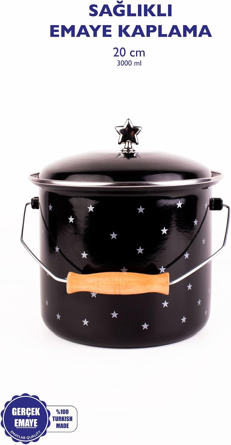Star Emaye Bakraç 20 Cm (3Litre)