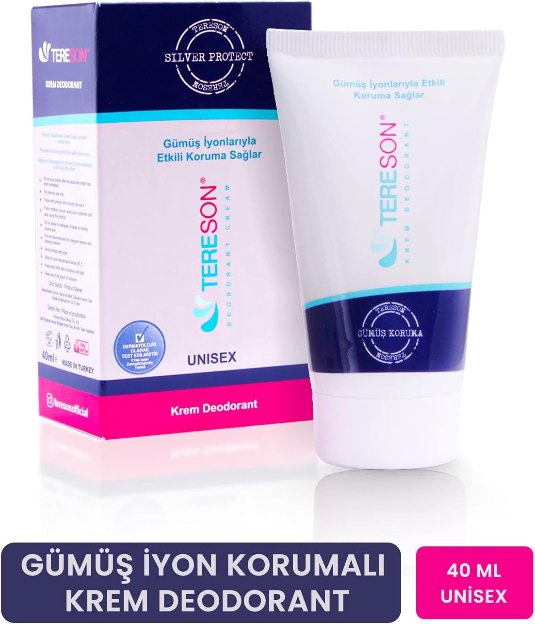 Gümüş İyon Korumalı Krem Deodorant (40 ml)