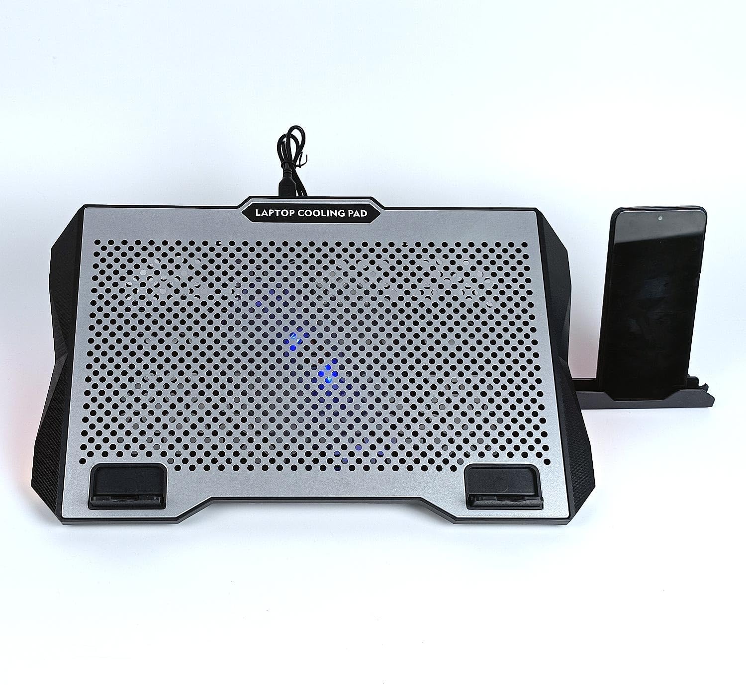Ga47 Gaming Dizüstü Bilgisayar Soğutucu Laptop Standı 12CM FAN RGB LED Telefon Tutucu Yükseklik Ayarlı