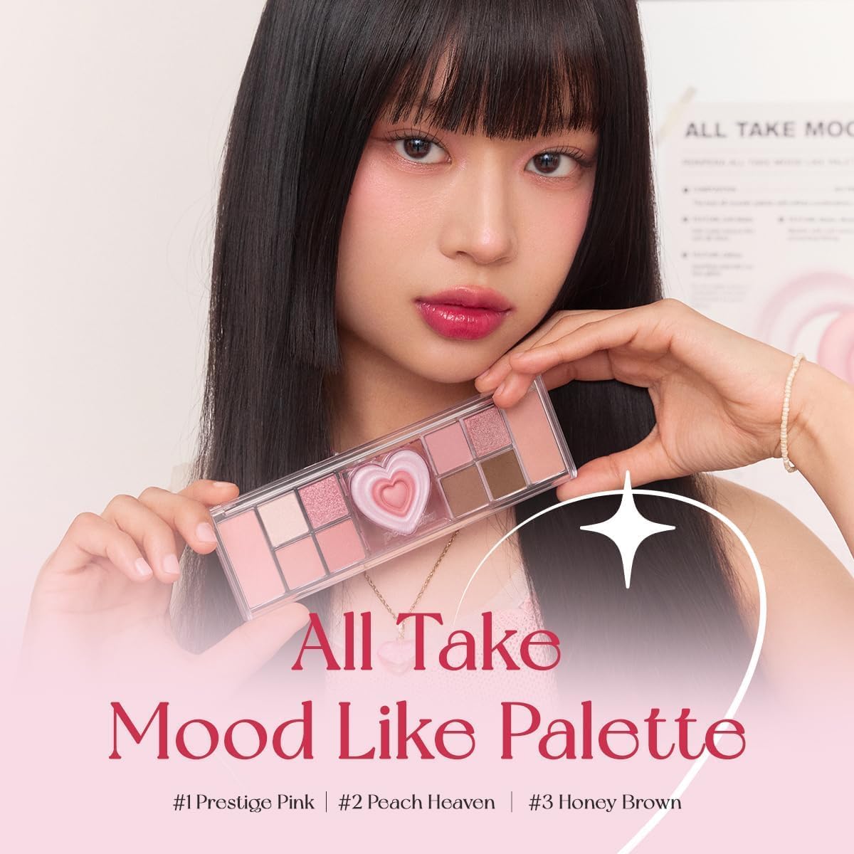 Çok Fonksiyonlu Makyaj Paleti All Take Mood Like Palette (01 Prestige Pink) (Peritage)