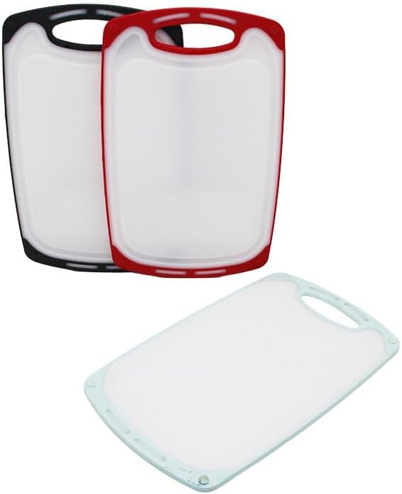 Urve Ur-3412 (31X20Cm) Küçük (Plastik) Kesim Panosu (Kaymaz Silikon Kenarlık & 10Mm Kalınlık)*24