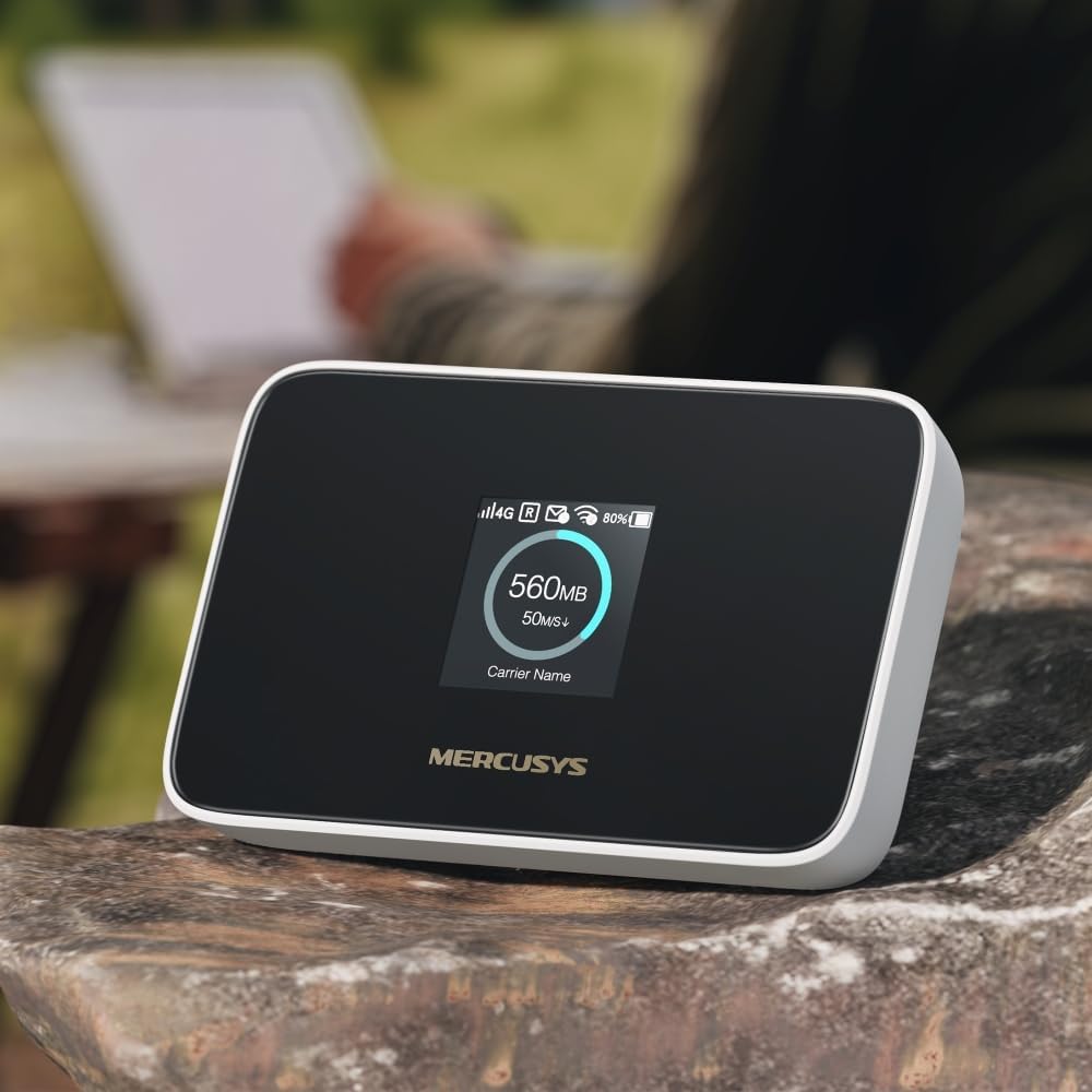 MT115 | 4G LTE Mobil Wi-Fi 6 Taşınabilir Modem | 150 Mbps 4G Hızı | 2400 mAh Pil ile 10 Saat Kullanım | Bilgi Ekranlı | 10 Cihaz Desteği | SIM Girişli Cep Wi-Fi | App Kontrol