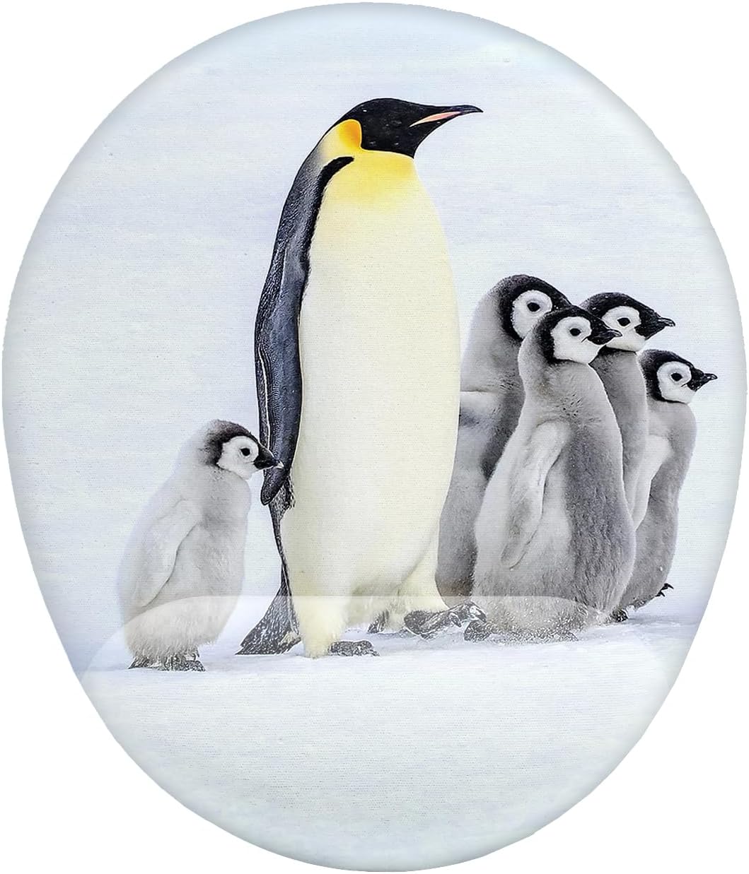 Penguen ve Sevimli Yavrular Bilek Destekli Mouse Pad