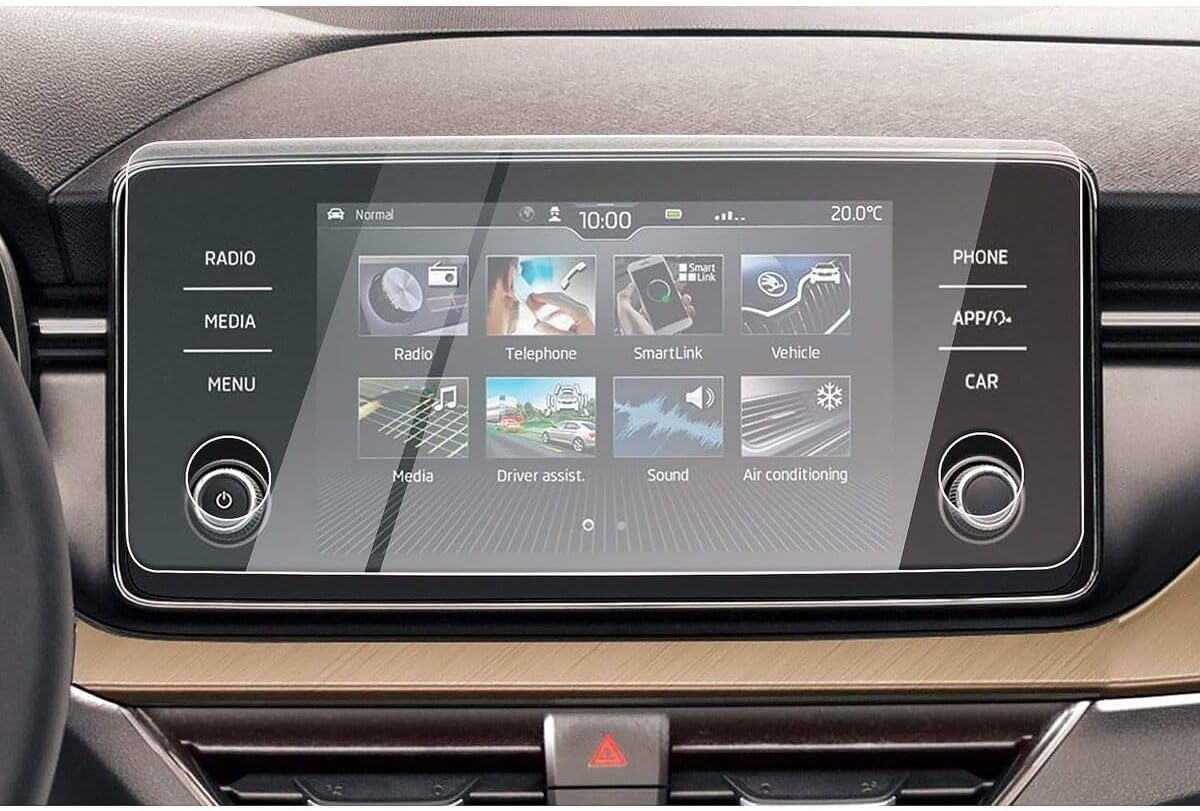 Skoda Kamiq ile uyumlu iki Tuşlu Multimedya 9H Nano Ekran Koruyucu 2024 2025